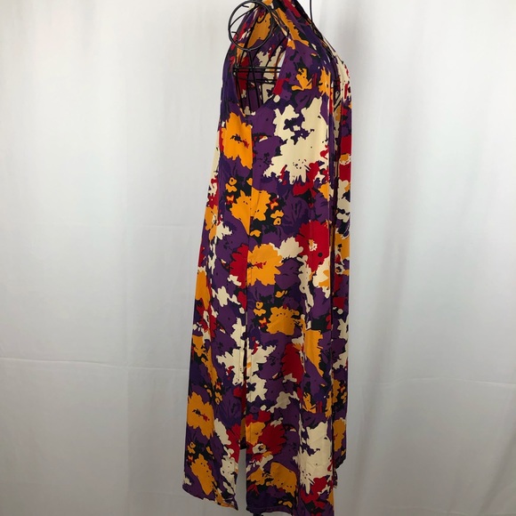 LuLaRoe floral long vest XS - Picture 3 of 6